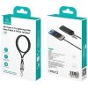 Smycz do telefonu z kablem do ładowania  Usams SJ746 30W USB-C do Lightning 1.2m zielony